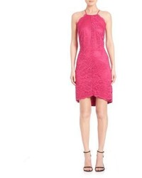 Laundry by Shelli Segal Scalloped Lace Halter Dress