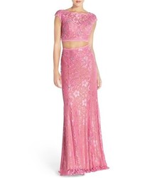 Jovani Embellished Lace Two Piece Gown