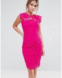 Paper Dolls Midi Lace Dress With Scalloped Back
