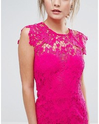 Paper Dolls Midi Lace Dress With Scalloped Back