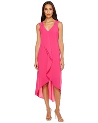 Adrianna Papell Novelty Gauzy Crepe Corkscrew Shift Dress With Lace Detailing Dress