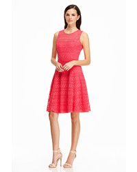 Maggy London Cable Lace Fit And Flare Dress
