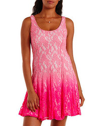 Charlotte Russe Ombre Lace Skater Dress
