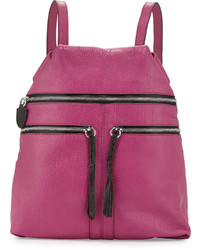 Oryany Chloe Leather Backpack Fuchsia