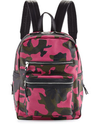 Ash Danica Large Leather Backpack Pink Camo