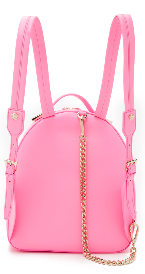 Versace Versus Pink Leather Backpack from The Practical Closet Snob