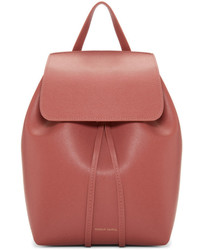 Mansur Gavriel Pink Saffiano Mini Backpack