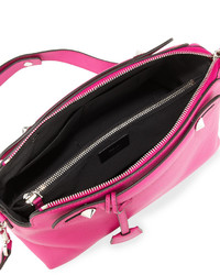 Fendi By The Way Small Leather Satchel Bag Magenta