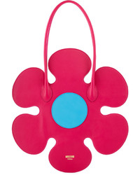 Moschino Flower Leather Shoulder Bag Pink