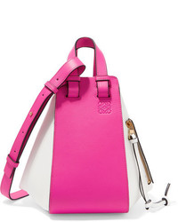 Loewe Hammock Small Two Tone Leather Shoulder Bag Pink
