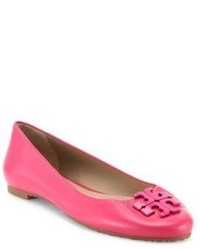 Tory Burch Lowell 2 Leather Ballet Flats, $250 | Saks Fifth Avenue |  Lookastic