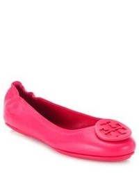 Tory Burch Minnie Travel Leather Ballet Flats