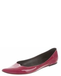 Tomas Maier Patent Leather Pointed Toe Flats