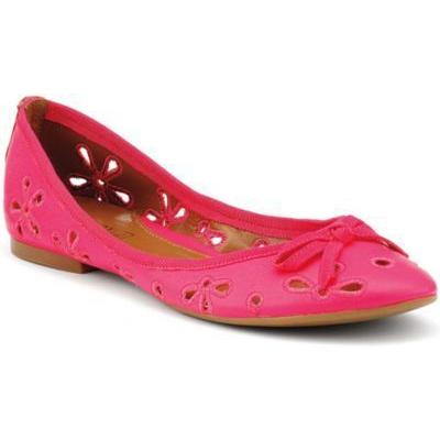 neon pink flat shoes