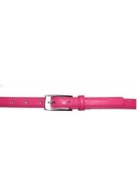 CTM Skinny Leather Belt Pink Large