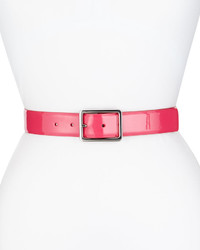 Cole Haan Patent Leather Belt Electric Pink
