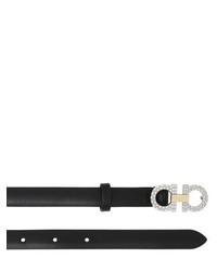 Salvatore Ferragamo 15mm Swarovski Gancio Leather Belt