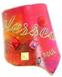 Leather Couture By Jessica Galindo Classic Freeform Cuff  Blessed Soul