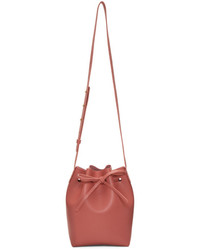 Mansur Gavriel Pink Saffiano Mini Bucket Bag