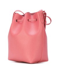 Mansur Gavriel Saffiano Mini Bucket Bag