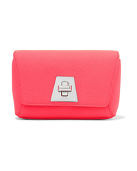 Akris Anouk Little Day Neon Textured Leather Clutch