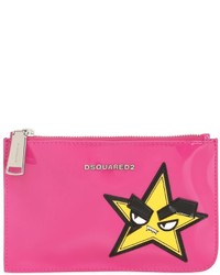 Dsquared2 Small Hand Patch Patent Leather Pouch