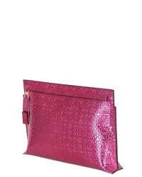 Loewe Embossed Metallic Leather Pouch