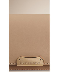 Burberry Leather Clutch Bag With Chain