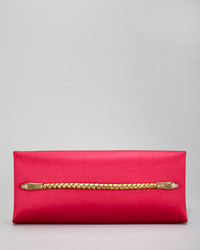 Tom Ford Two Headed Serpent Hot Pink Silk Clutch