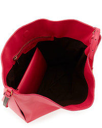 Stella McCartney Beckett Faux Napa Leather Crossbody Hot Pink