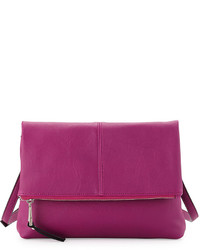French Connection Charlie Faux Leather Crossbody Bag Fuchsia