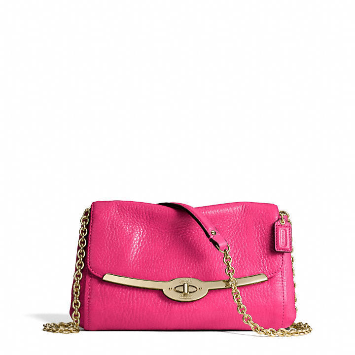 Coach Madison Chain Crossbody In Leather, $198 | Coach | Lookastic