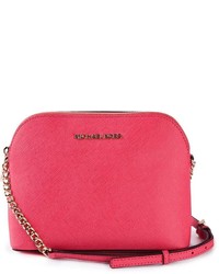 Women's Hot Pink Leather Crossbody Bags by MICHAEL Michael Kors | Lookastic