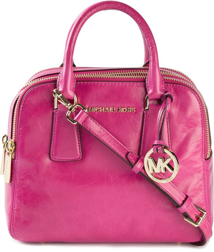 Leather crossbody bag Michael Kors Pink in Leather - 25768649