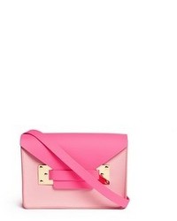 Sophie Hulme Milner Mini Colourblock Leather Envelope Crossbody Bag