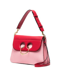 JW Anderson Pink Pierce Medium Leather Shoulder Bag