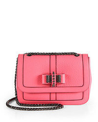 Christian Louboutin Sweet Charity Bow Detail Leather Flap Bag