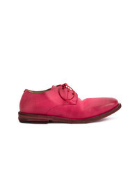Hot Pink Leather Derby Shoes