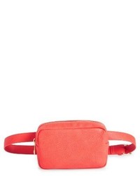 Faux Leather Camera Belt Bag Pink