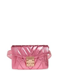 MCM Patricia Logo Quilted Leather Belt Bag