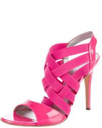 Casadei Patent Leather Strappy Sandals