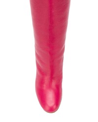 RED Valentino Red Knee High Boots