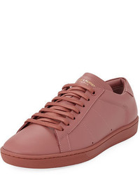 Saint Laurent Sl01 Leather Low Top Sneaker