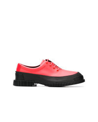 Hot Pink Leather Oxford Shoes