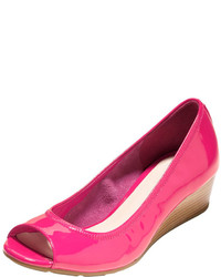 Cole Haan Air Tali Open Toe Wedge Pump Electra Pink