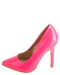 Charlotte Russe Neon Patent Pointed Toe Pumps
