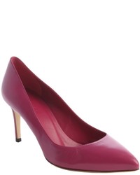 Gucci Bouganville Leather Pointed Toe Pumps