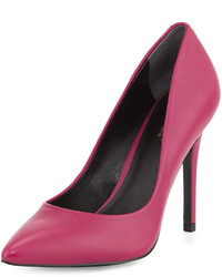 Charles by Charles David Pact Leather Pointed Toe Pump Fuchsia
