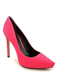 Rachel Roy Gardner Pink Animal Print Leather Pumps Heels Shoes