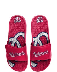 FOCO Washington Nationals Wordmark Gel Slide Sandals